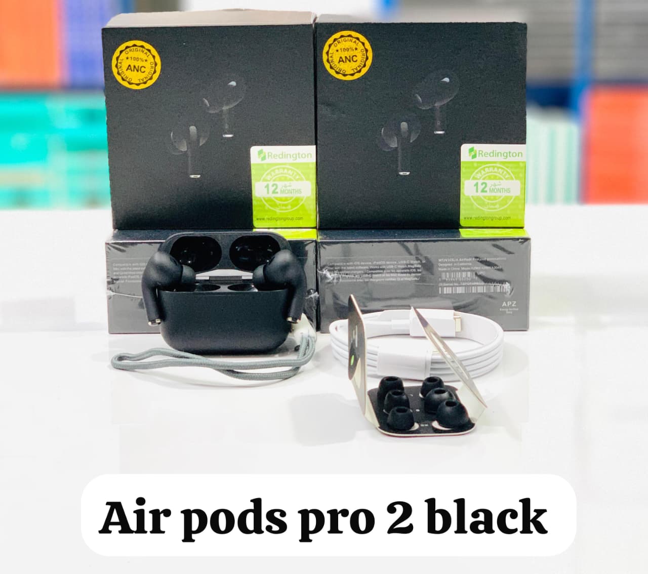 AirPods Pro 2 Wireless Earbuds – White & Black with Active Noise Cancellation & MagSafe Charging Case