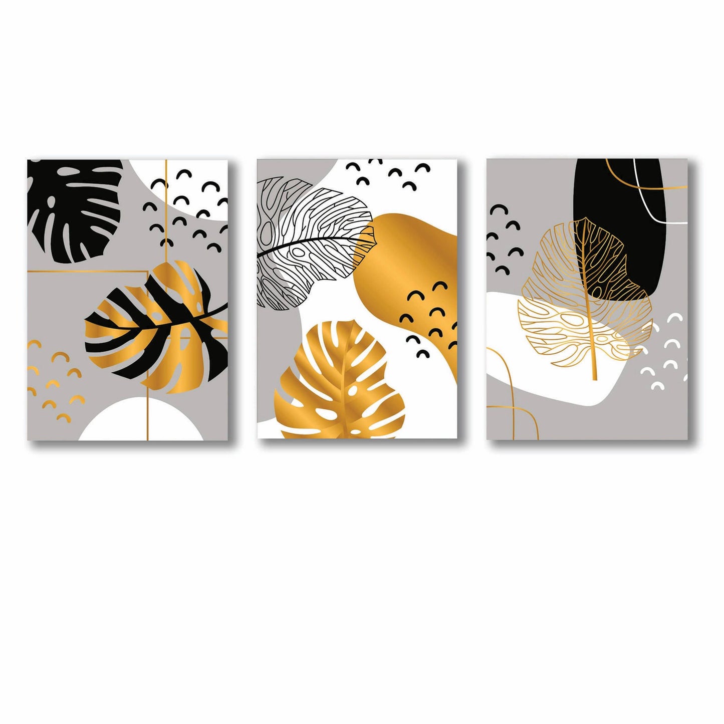 Set of 3 Premium Wall Art Photo Tiles – Modern Home Decor Sets 8x11|with frame