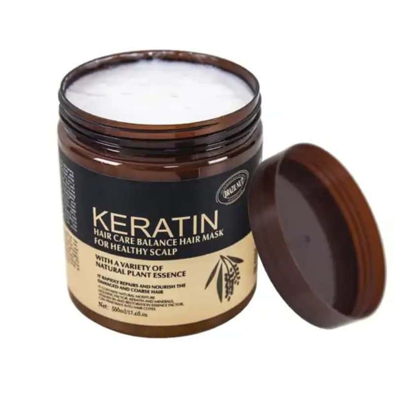 Professional Keratin Hair Repair Mask Deep Conditioning Treatment For Frizzy Damaged And Chemically Treated Hair - 500ML