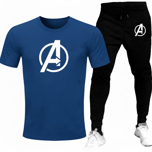 Stylish two Peice A Printed Round Neck Half Sleeves Casual Tracksuit Amazing And Trendy T Shirt And trouser for men and boys Gym Part Shirt And Jogging Track