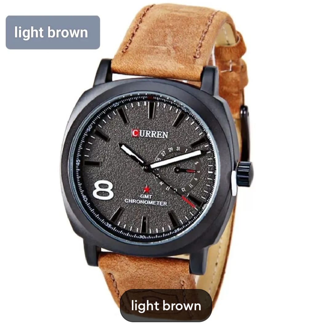 Men's Aviator-Inspired Textured Dial Watch